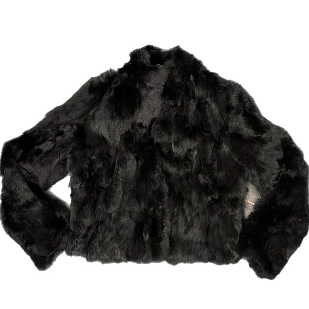 Authentic real black Wilson’s fur coat size small